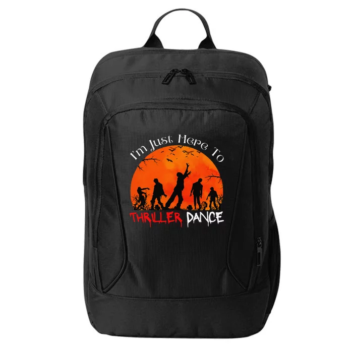 IM Just Here To Thriller Dance Zombie Dancing Moonlight City Backpack