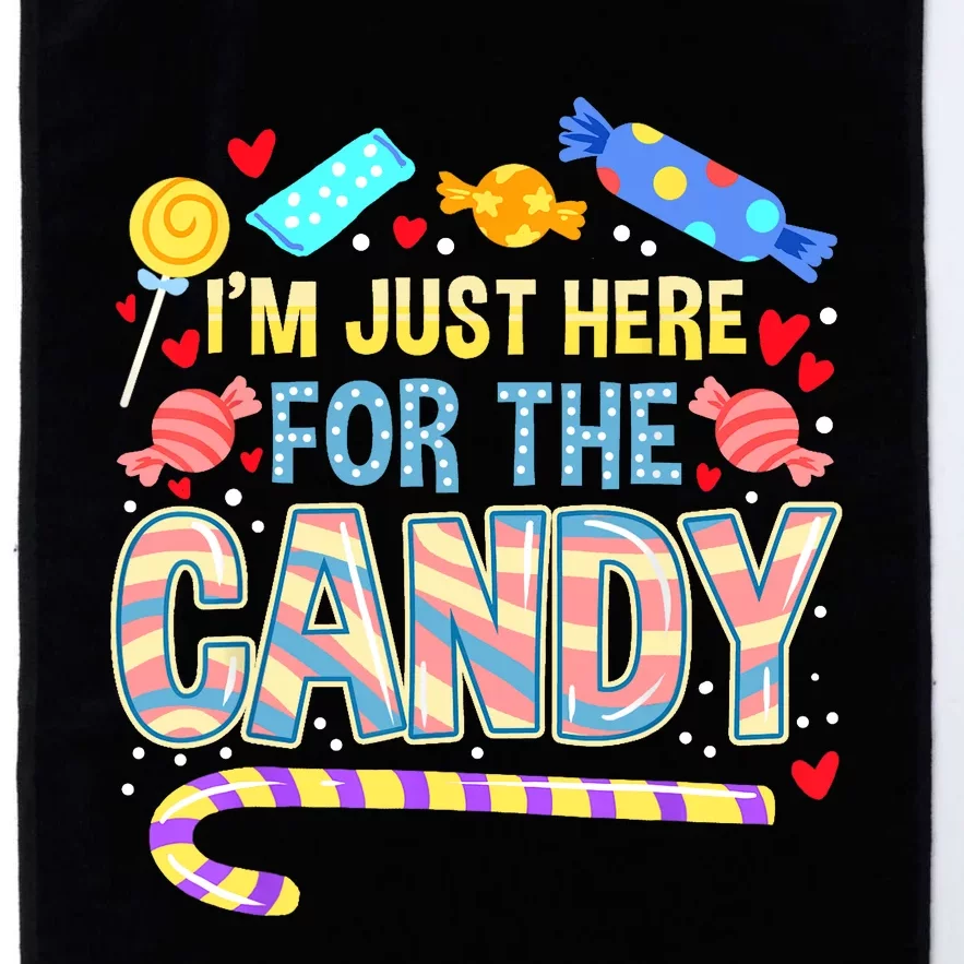 Im Just Here For The Candy Halloween Platinum Collection Golf Towel