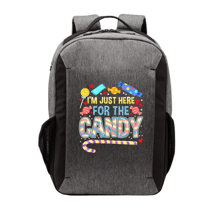 Im Just Here For The Candy Halloween Vector Backpack