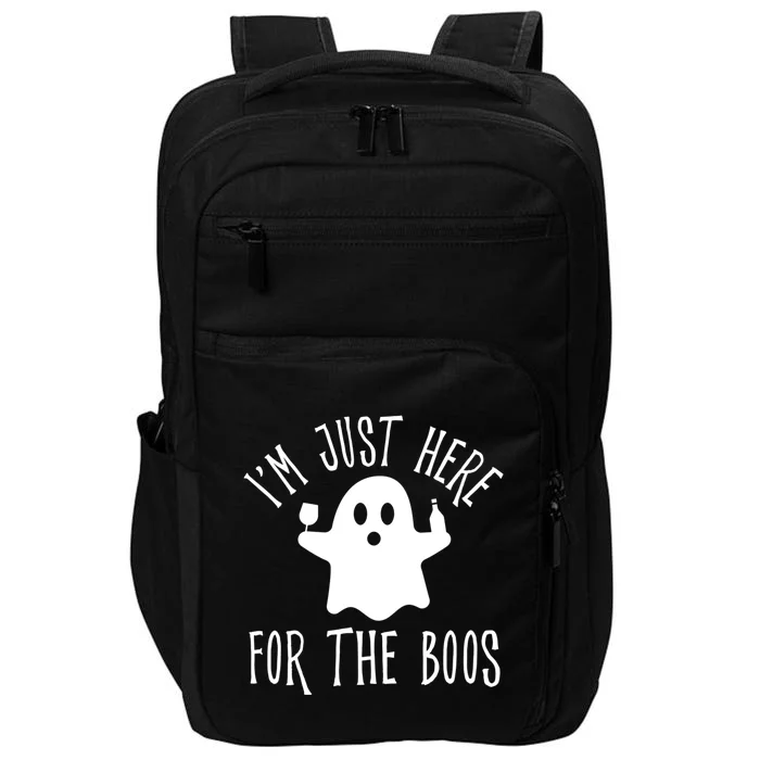 Im Just Here For The Boos Cute Drinking Squad Halloween Impact Tech Backpack