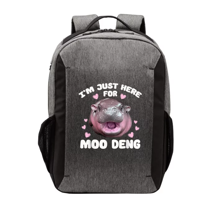 IM Just Here For Moo Deng Cute Baby Hippo Bouncy Souvenir Vector Backpack