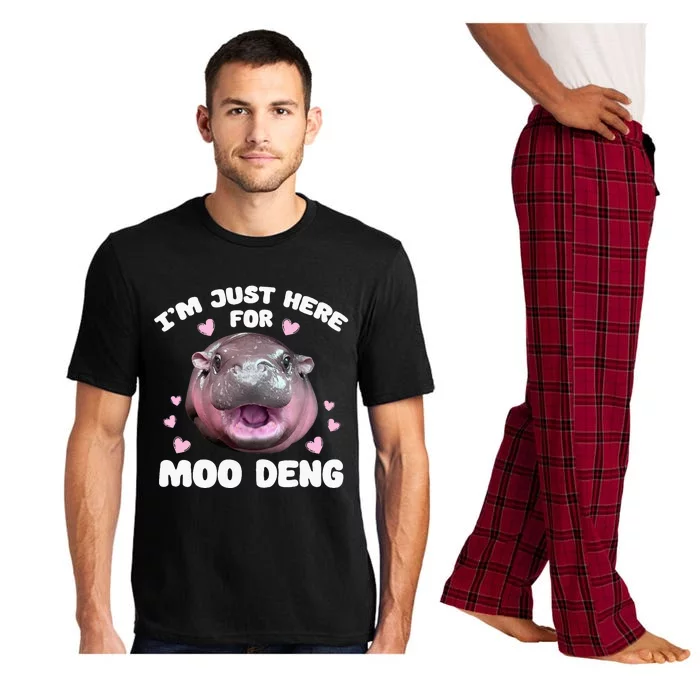 Im Just Here For Moo Deng Pajama Set