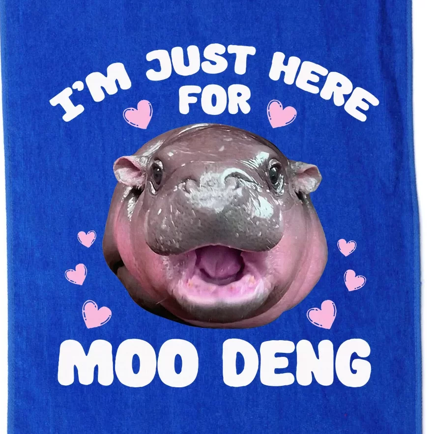 Im Just Here For Moo Deng Platinum Collection Golf Towel