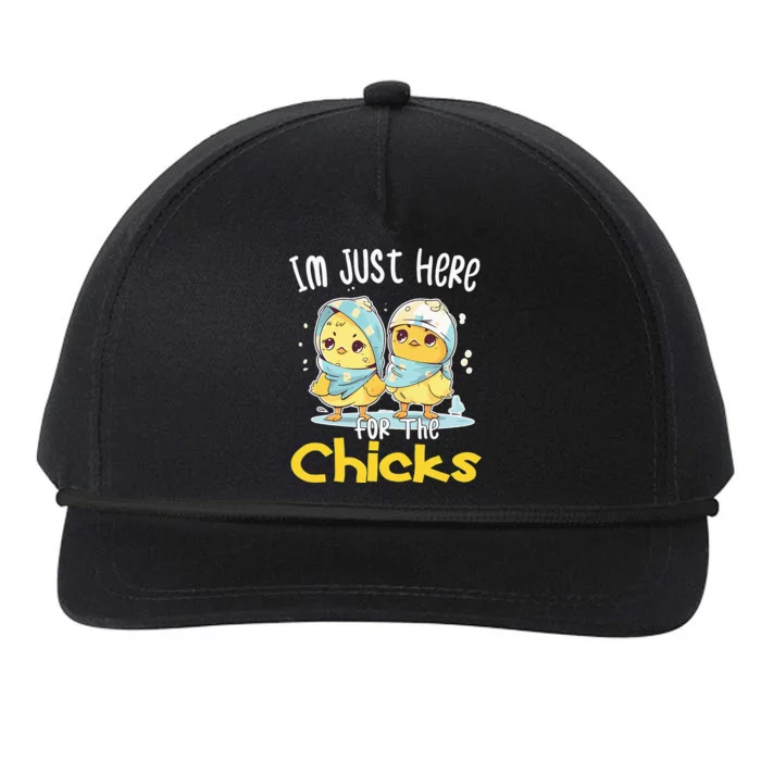 I'm Just Here For The Chicks Cute Easter Snapback Five-Panel Rope Hat