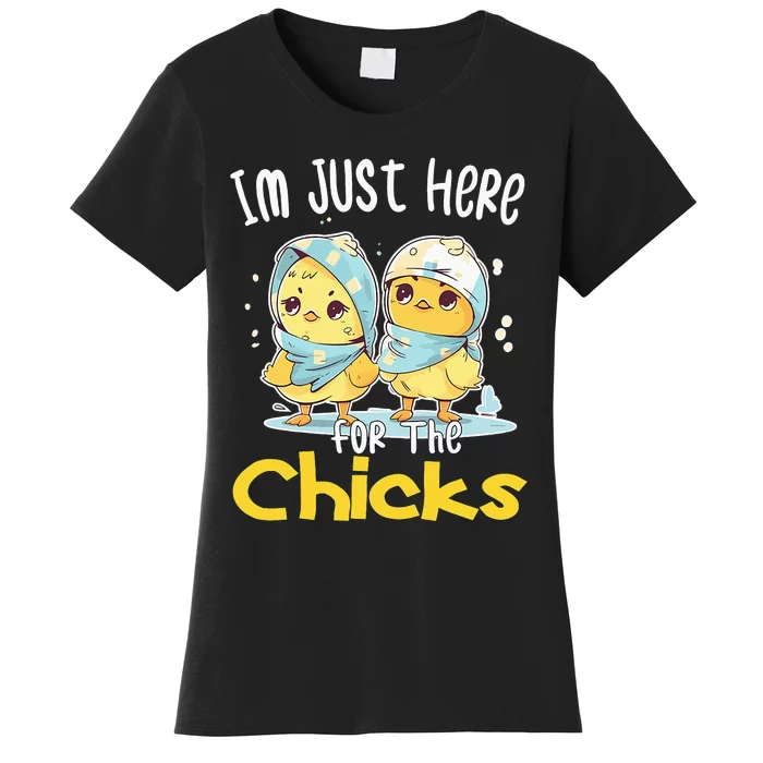 I'm Just Here For The Chicks Cute Easter Women's T-Shirt