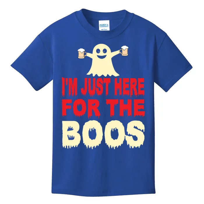 Im Just Here For The Boos Halloween Cool Gift Kids T-Shirt