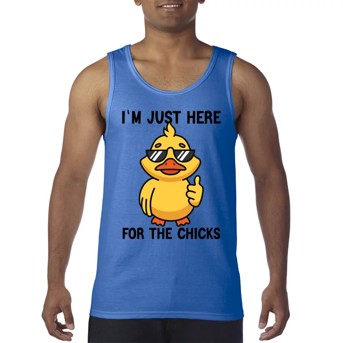 I'm Just Here For The Chicks Easter Gift Tank Top