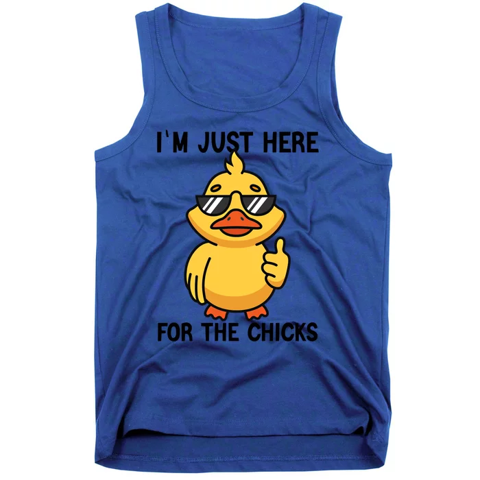 I'm Just Here For The Chicks Easter Gift Tank Top