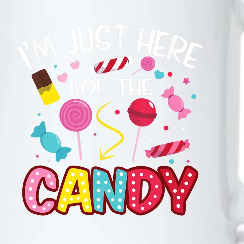 I'm Just Here For The Candy Halloween Cute Lollipop Sweets Black Color Changing Mug