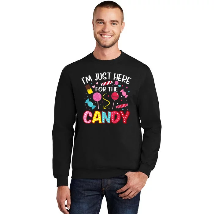 I'm Just Here For The Candy Halloween Cute Lollipop Sweets Sweatshirt