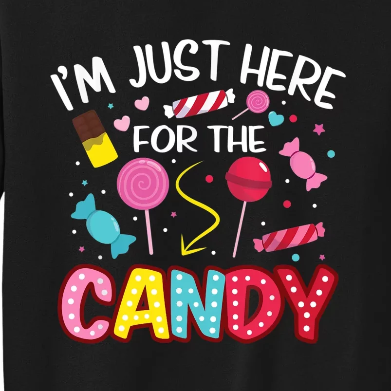 I'm Just Here For The Candy Halloween Cute Lollipop Sweets Sweatshirt