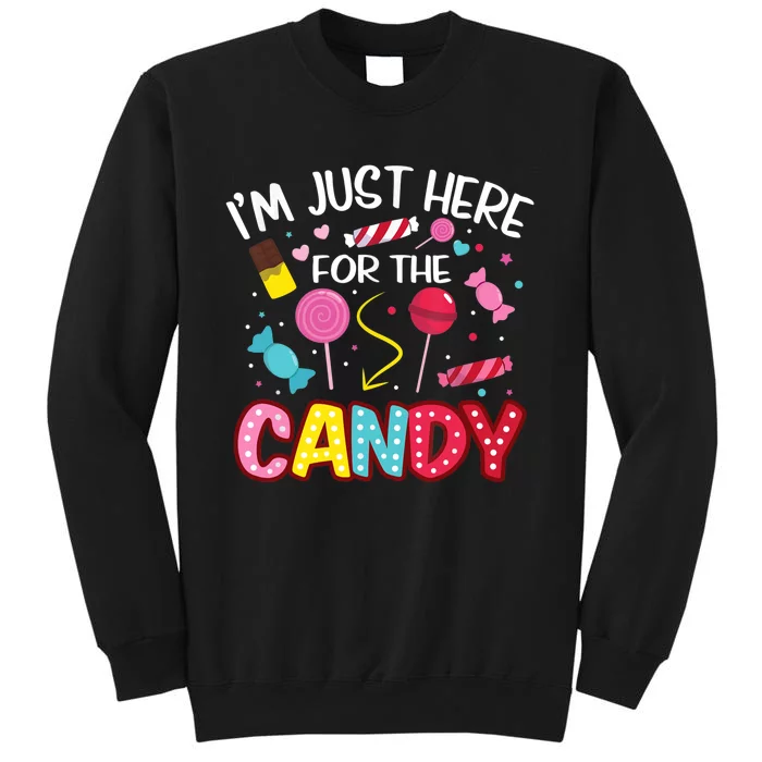 I'm Just Here For The Candy Halloween Cute Lollipop Sweets Sweatshirt