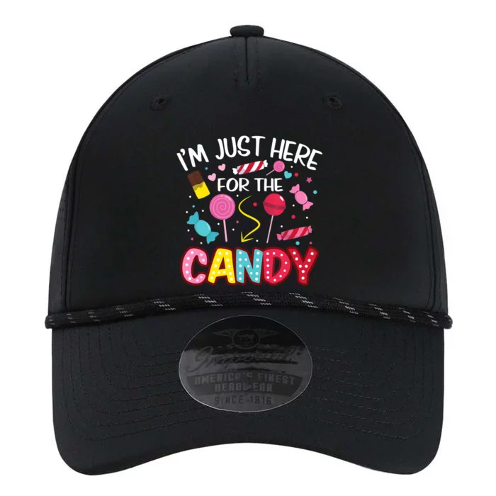 I'm Just Here For The Candy Halloween Cute Lollipop Sweets Performance The Dyno Cap