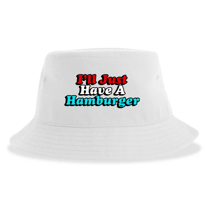 I’Ll Just Have A Hamburger Sustainable Bucket Hat