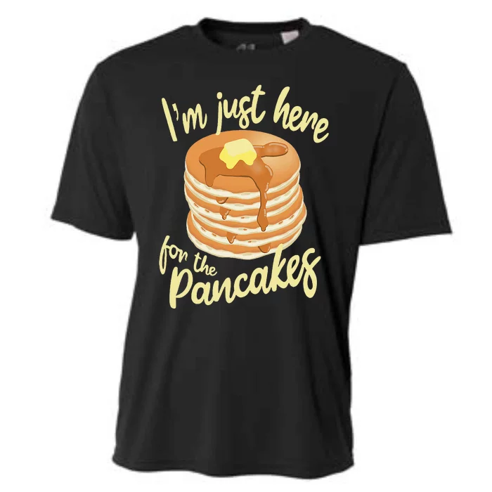 IM Just Here For The Pancakes Cooling Performance Crew T-Shirt