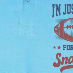 IM Just Here For The Snacks Funny Fantasy Football League Softstyle Adult Sport Polo