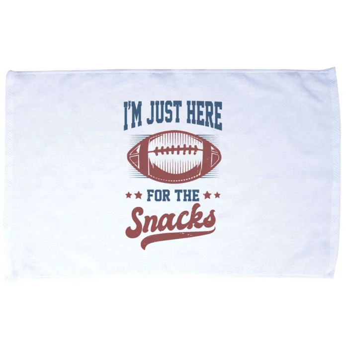 IM Just Here For The Snacks Funny Fantasy Football League Microfiber Hand Towel