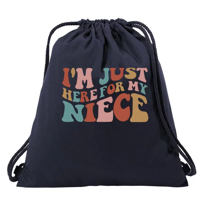 I’M Just Here For My Niece Drawstring Bag