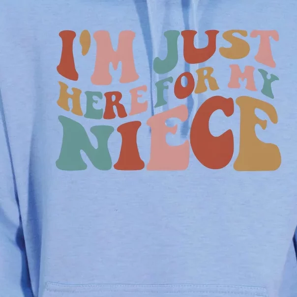 I’M Just Here For My Niece Unisex Surf Hoodie