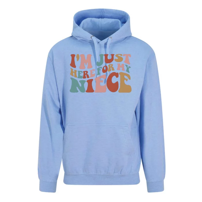 I’M Just Here For My Niece Unisex Surf Hoodie