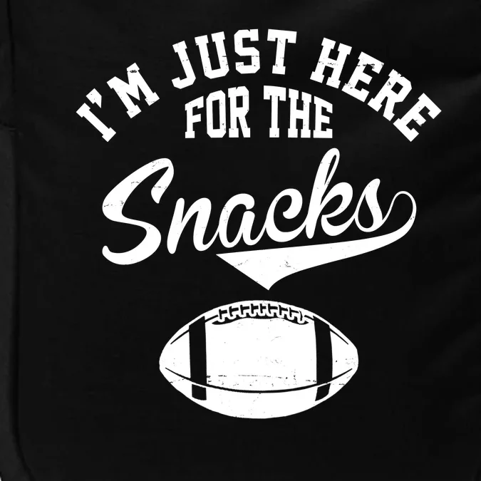 I'm Just Here For The Snacks Funny Football Impact Tech Backpack