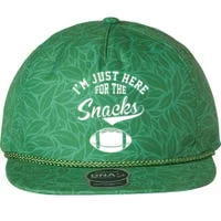 I'm Just Here For The Snacks Funny Football Trucker Hat