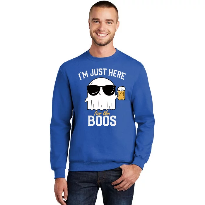 IM Just Here For The Boos Funny Halloween Drinking Sweatshirt