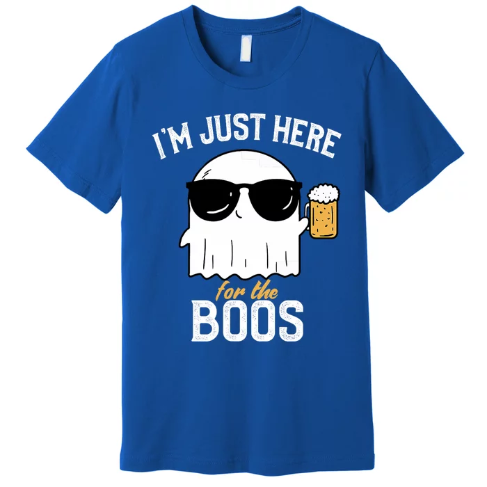 IM Just Here For The Boos Funny Halloween Drinking Premium T-Shirt