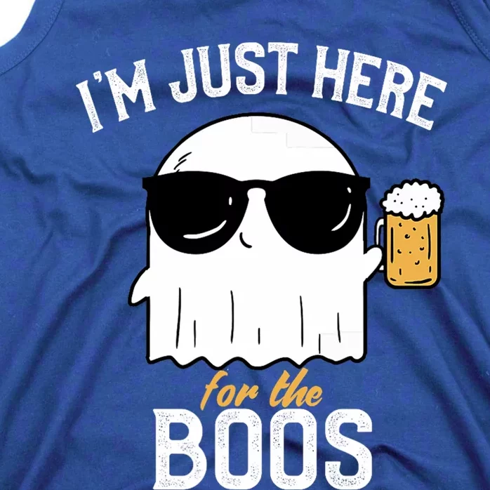 IM Just Here For The Boos Funny Halloween Drinking Tank Top