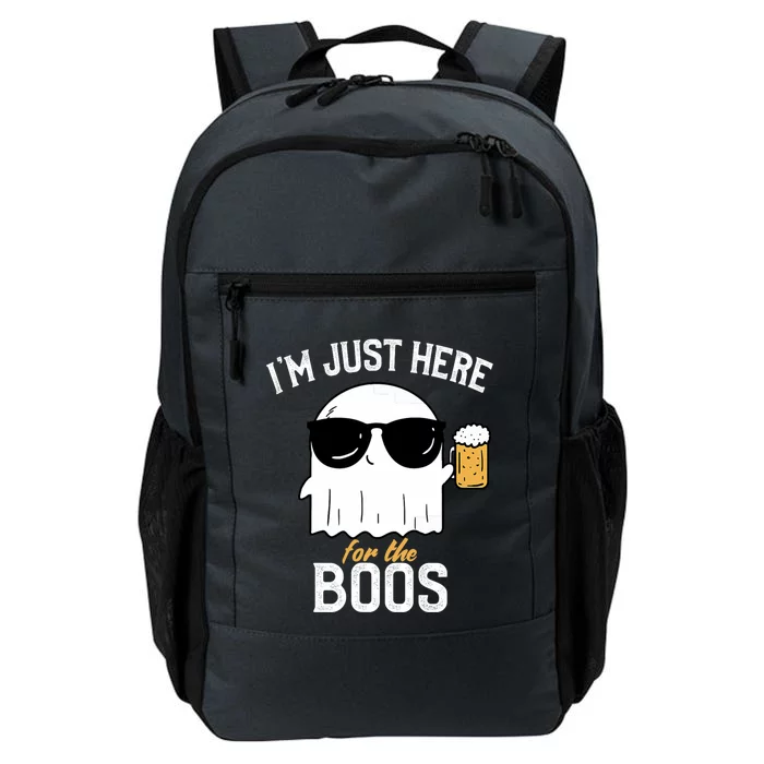 IM Just Here For The Boos Funny Halloween Drinking Daily Commute Backpack