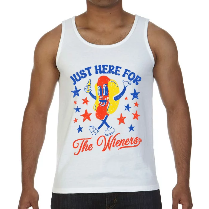 IM Just Here For The Wieners 4th Of July Hot Dog Comfort Colors® Tank Top