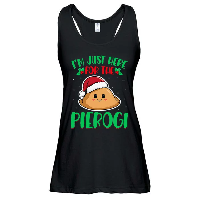 IM Just Here For The Pierogi Polish Pierogi Christmas Ladies Essential Flowy Tank