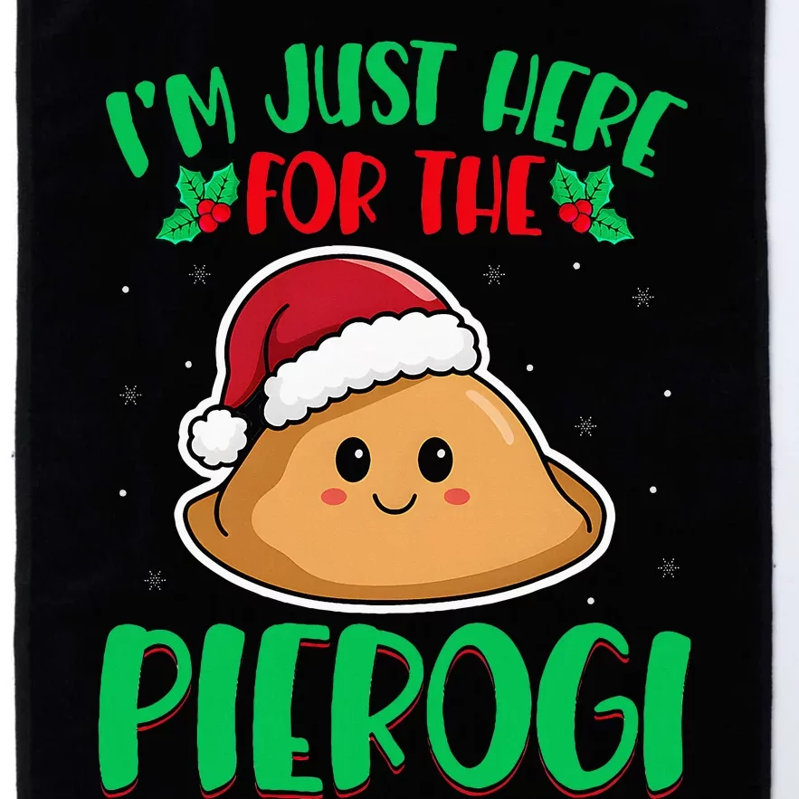 IM Just Here For The Pierogi Polish Pierogi Christmas Platinum Collection Golf Towel