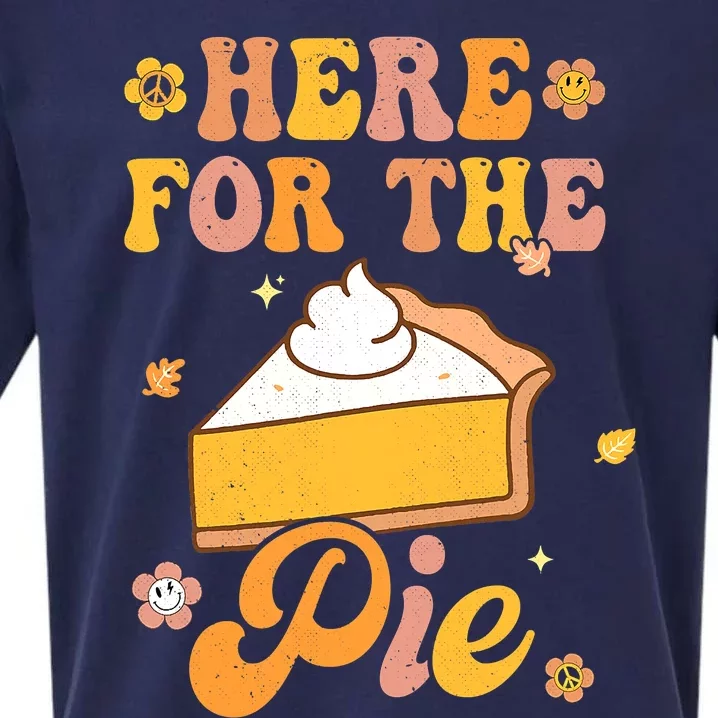 I'm Just Here For The Pie Funny Thanksgiving Day Gifts Sueded Cloud Jersey T-Shirt