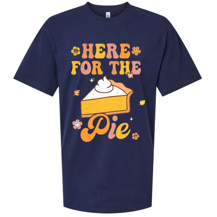 I'm Just Here For The Pie Funny Thanksgiving Day Gifts Sueded Cloud Jersey T-Shirt