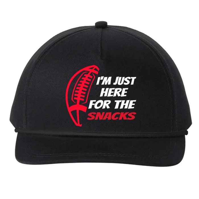 Im Just Here For The Snacks Funny Great Gift Snapback Five-Panel Rope Hat