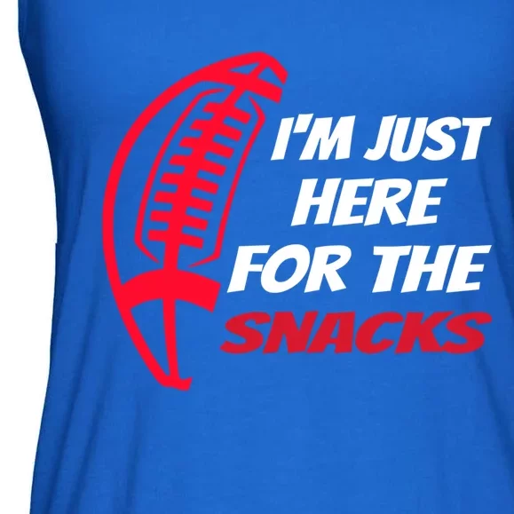 Im Just Here For The Snacks Funny Great Gift Ladies Essential Flowy Tank