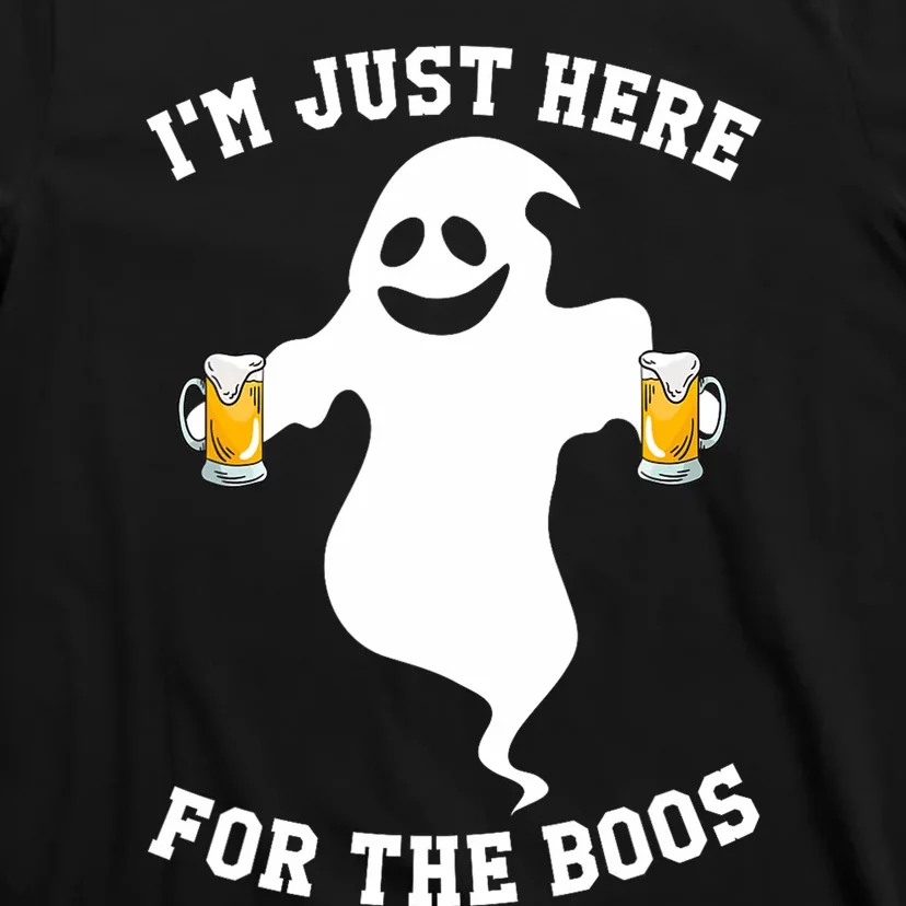 IM Just Here For Boos Halloween Pumpkin Spice Ghost Graphic T-Shirt