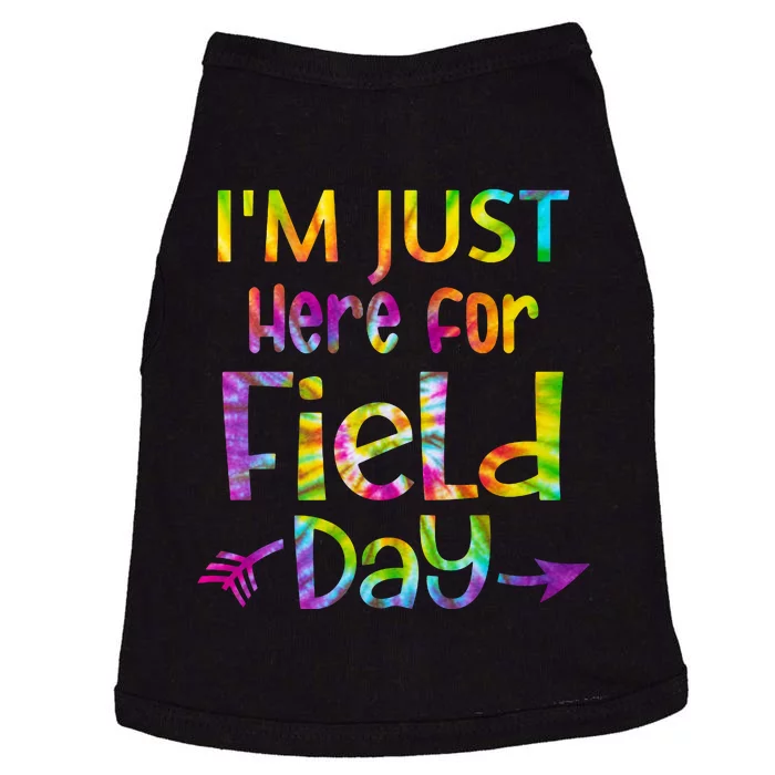 I'm Just Here For Field Day Colorful Doggie Tank