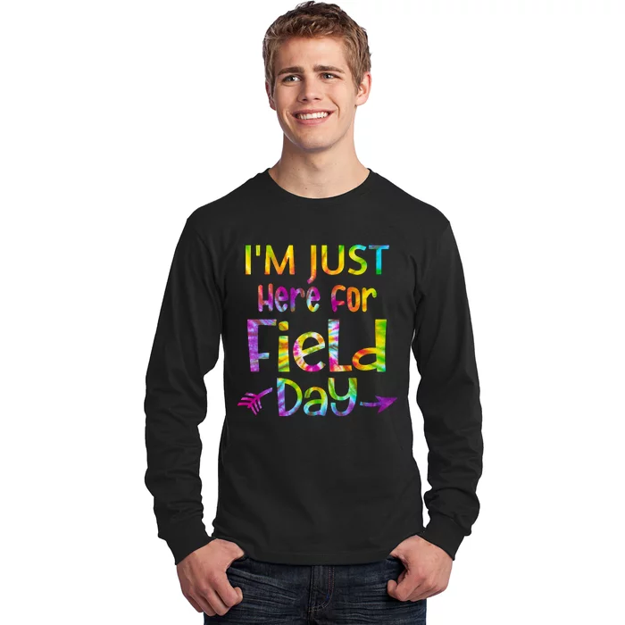 I'm Just Here For Field Day Colorful Long Sleeve Shirt