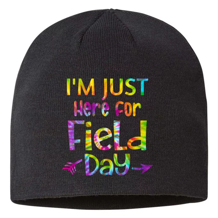 I'm Just Here For Field Day Colorful 8 1/2in Sustainable Knit Beanie