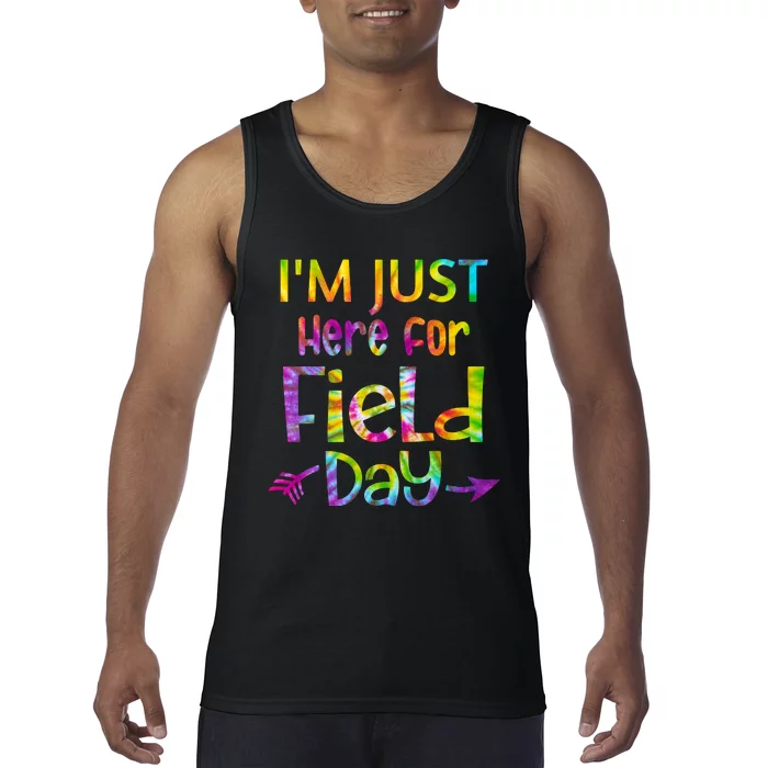 I'm Just Here For Field Day Colorful Tank Top