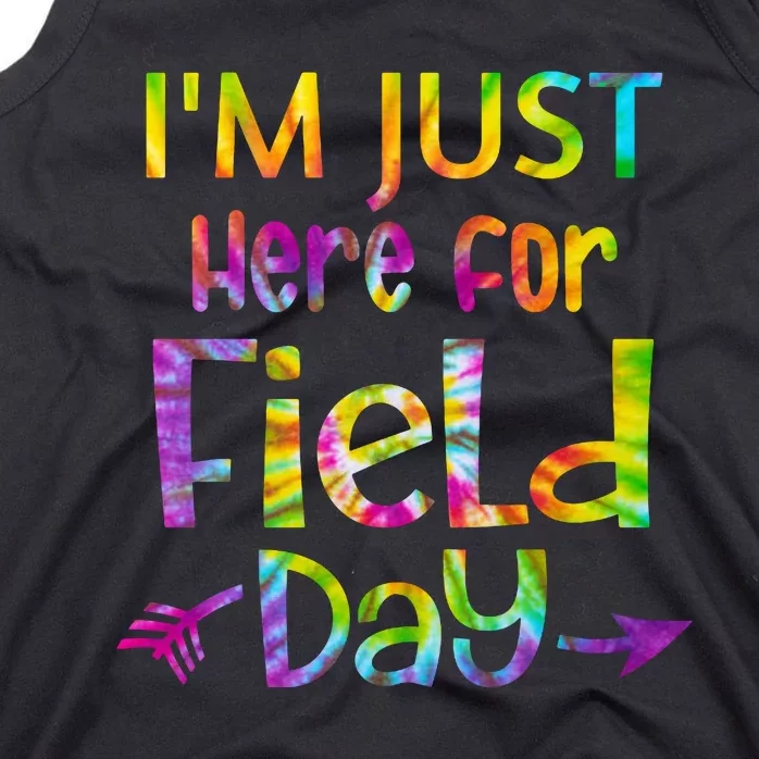 I'm Just Here For Field Day Colorful Tank Top