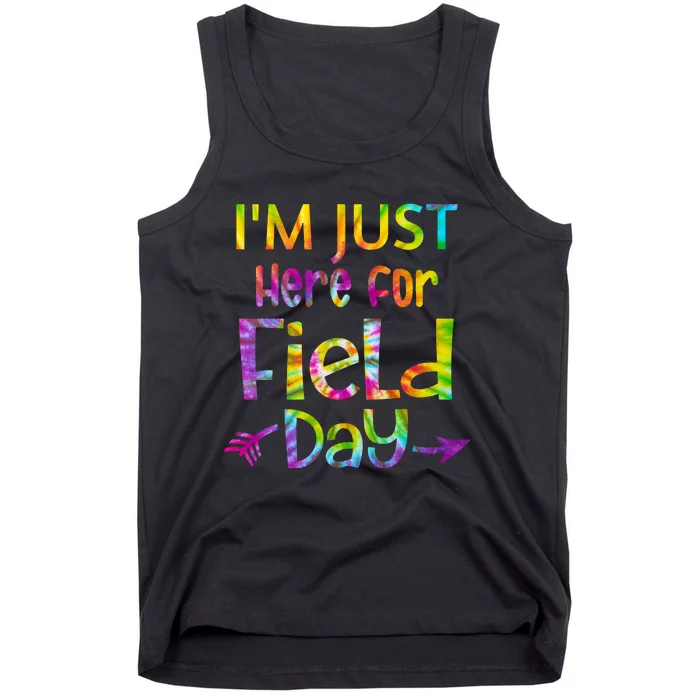 I'm Just Here For Field Day Colorful Tank Top