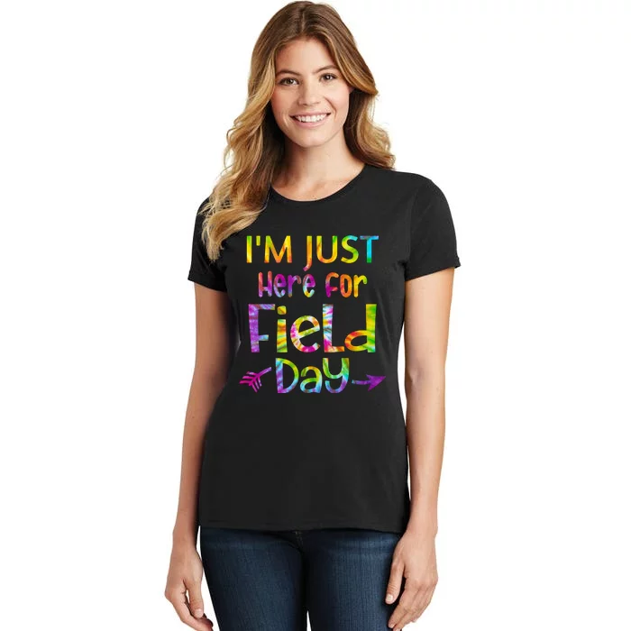 I'm Just Here For Field Day Colorful Women's T-Shirt