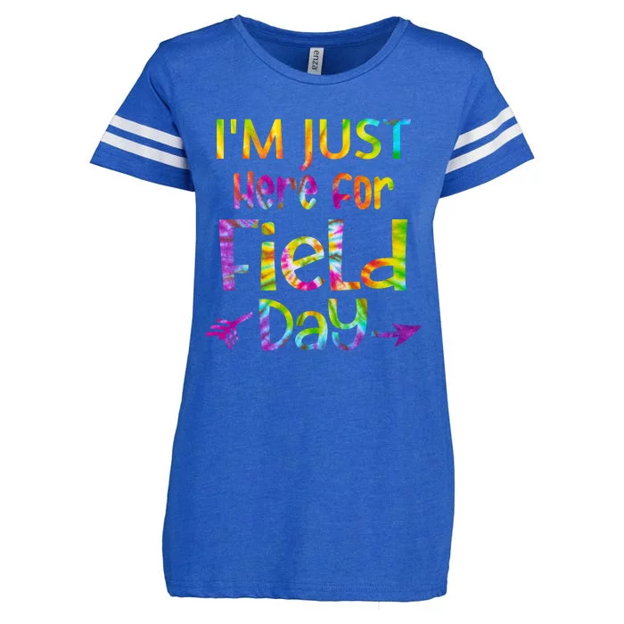 I'm Just Here For Field Day Colorful Enza Ladies Jersey Football T-Shirt