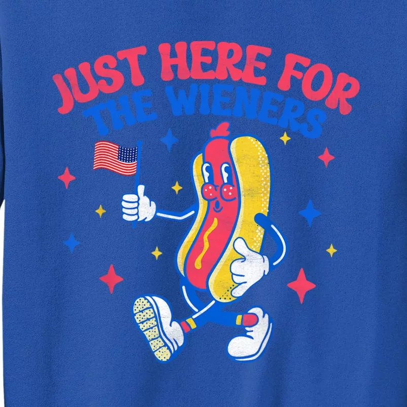 IM Just Here For The Wieners 4th Of July Hot Dog Gift Tall Sweatshirt