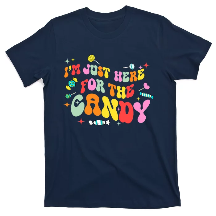 I'm Just Here For The Candy Halloween Cute Lollipop Sweets T-Shirt