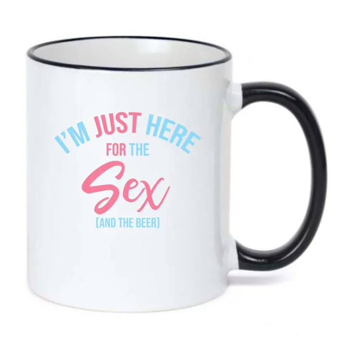 I'm Just Here For The Sex Gender Reveal Keeper Of The Gender Cool Gift Black Color Changing Mug