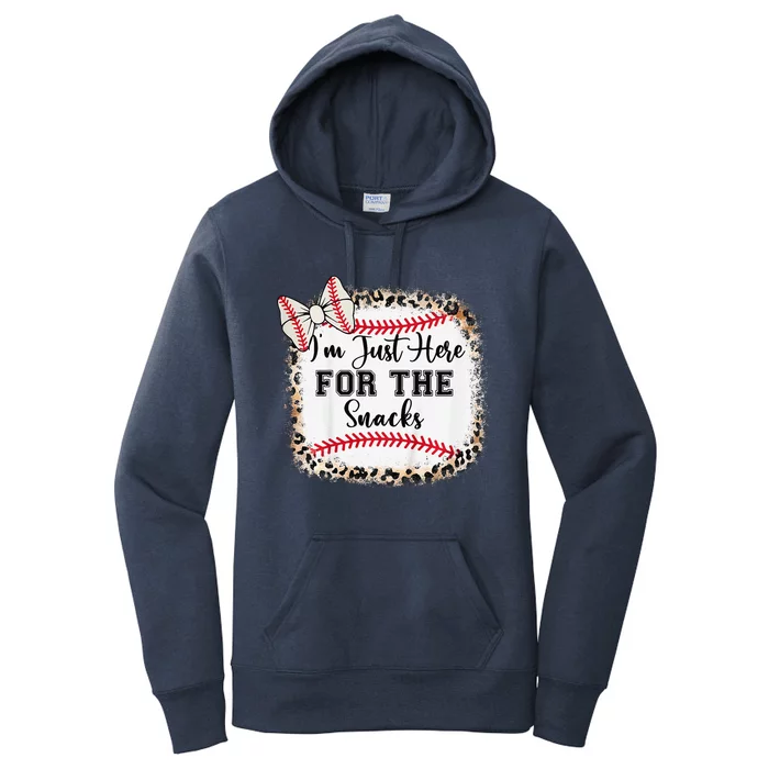 Im Just Here For The Snack Baseball Sister Baby Girl Women's Pullover Hoodie